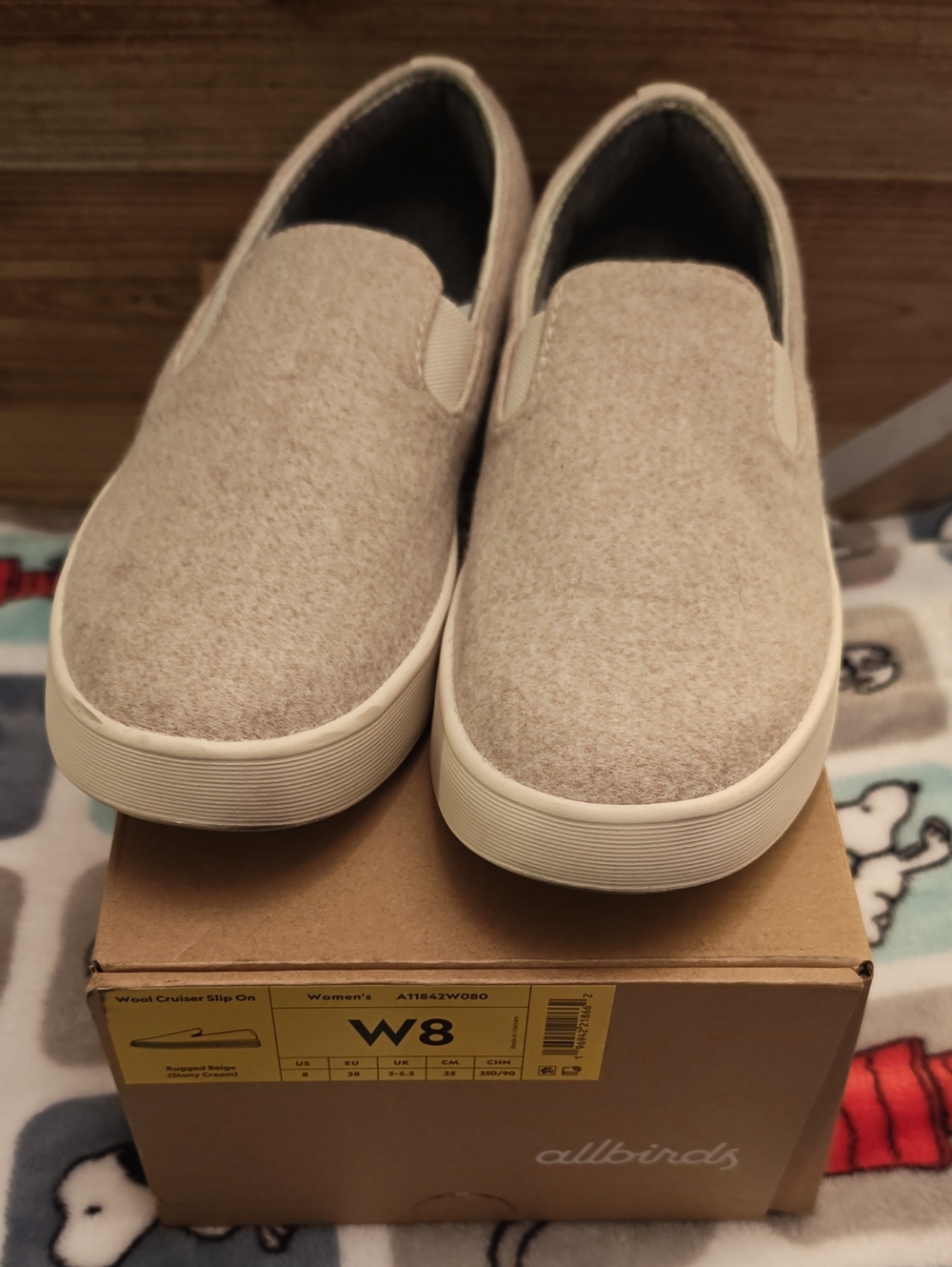 Allbirds Wool Cruiser Slip On Women's Size 8